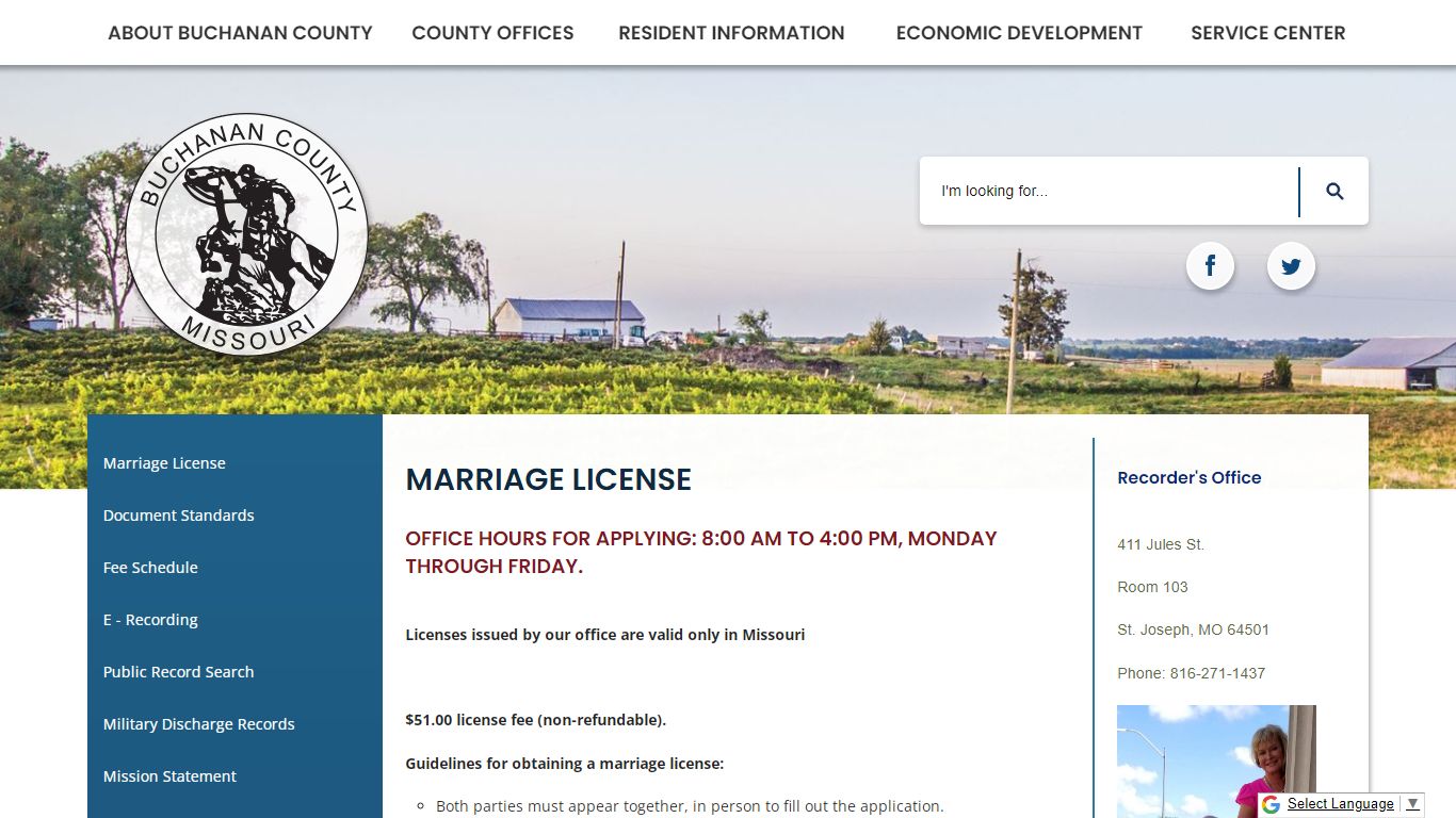 Marriage License | Buchanan County, MO - Official Website